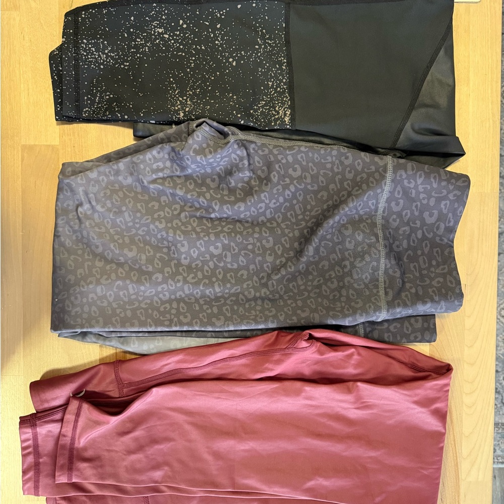 3 pairs of zyia leggings